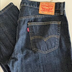 New, Levi's Relaxed Fit Dark Blue Jeans